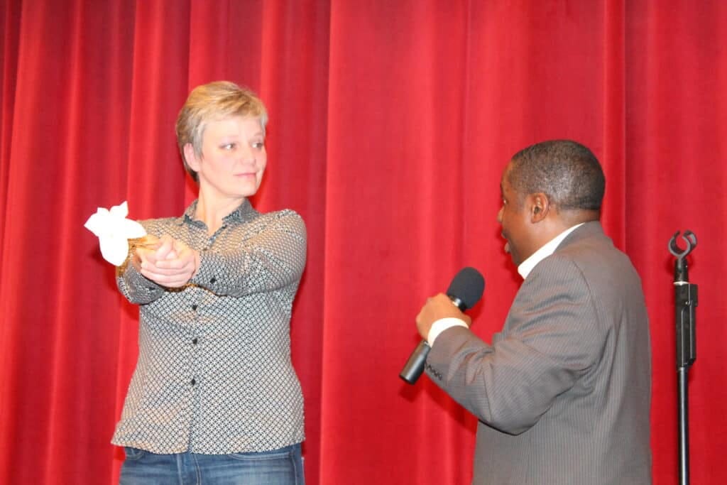 Motivational magic school assembly with Jamahl Keyes inspiring Indianapolis students.