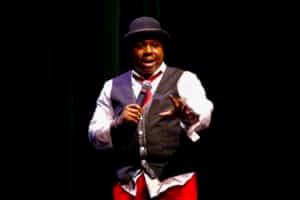 Indianapolis event MC magician Jamahl Keyes hosting and entertaining at a gala.
