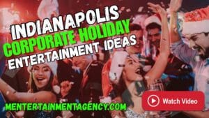 “Indianapolis corporate holiday party with entertainment, team building, and festive décor”