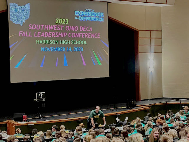 Motivational Youth Speaker Jamahl Keyes delivering keynote presentations at the DECA Ohio Regional Convention and the Regional J.A.G. Conference at the JW Marriott Downtown Indianapolis.