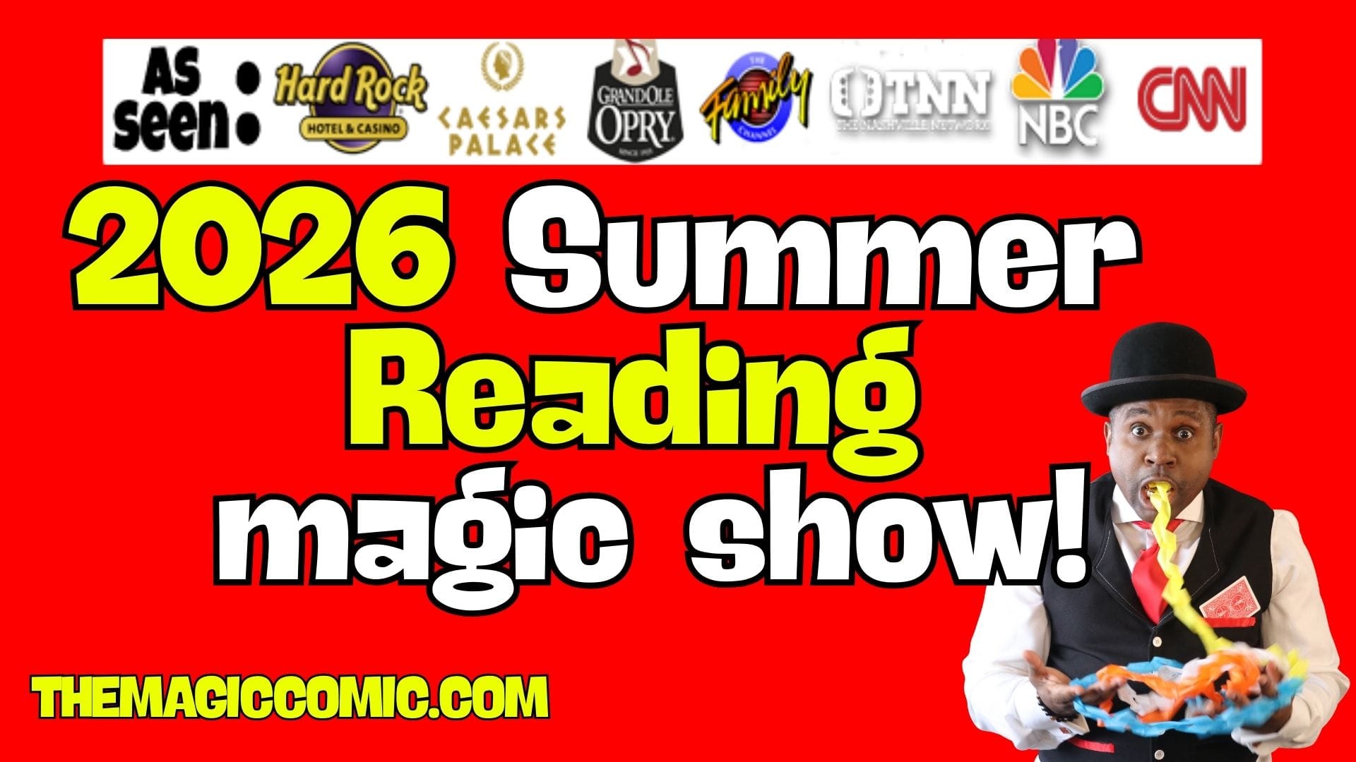 Read more about the article 2026 Library Summer Reading Program Entertainment: