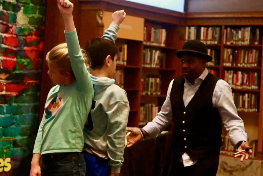 Book Early for April 2026 Dates - The Magic Comic Promotional image of Jamahl Keyes The Magic Comic with text overlay “Book Now: April 2026 Indiana School Assemblies” for Indianapolis-area schools.